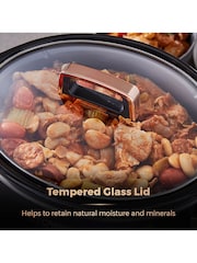 Tower Black Rose Gold Slow Cooker - Image 7 of 8