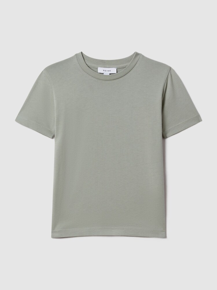 Reiss Pistachio Bless Crew Neck T-Shirt - Image 1 of 3