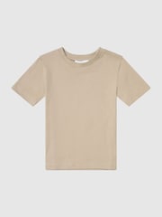 Reiss Stone Bless 13-14 yrs Cotton-Blend Jersey Crew-Neck T-Shirt - Image 1 of 5