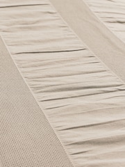Conjunto de capa de edredão e fronha Bedeck of Belfast Woven Waffle Striped - Imagem 3 de 5