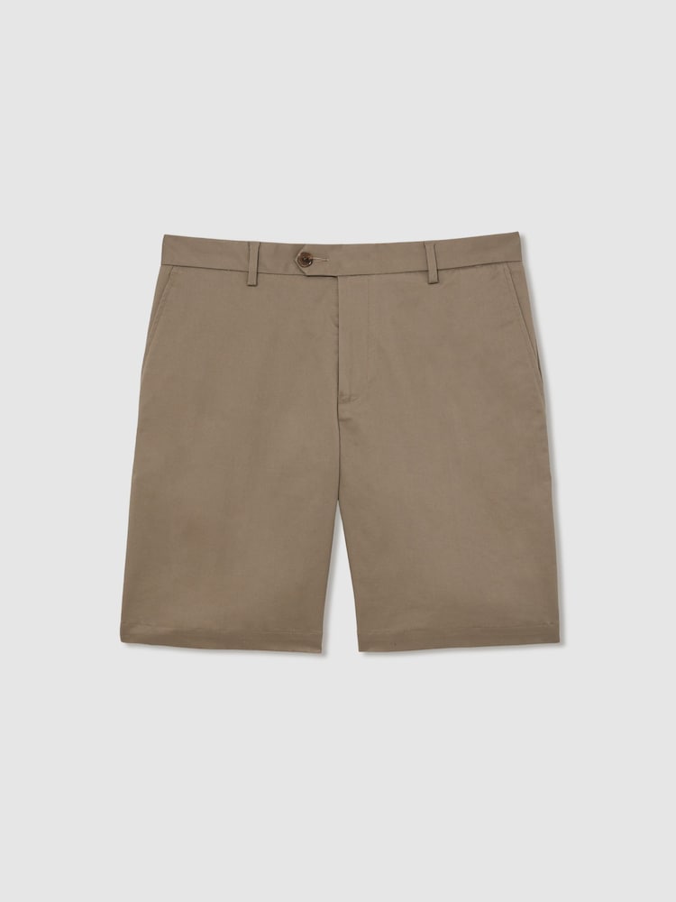 Reiss Taupe Oe Hampton Cotton Chino Shorts With shorts - Image 2 of 6