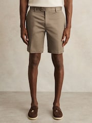 Reiss Taupe Oe Hampton Cotton Chino Shorts With shorts - Image 4 of 6