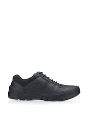 Start-Rite Rhino Sherman Black Leather Lace Up School Shoes - Image 1 of 5