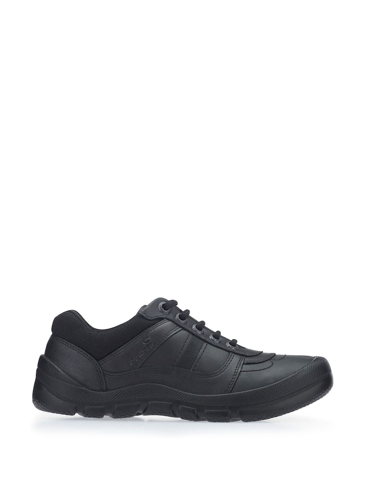 Start-Rite Rhino Sherman Black Leather Lace Up School Shoes - Image 1 of 5