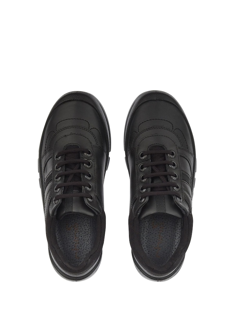 Start-Rite Rhino Sherman Black Leather Lace Up School Shoes - Image 5 of 5