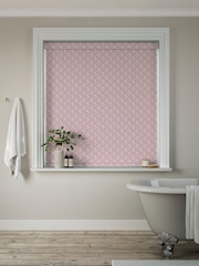 Red Drawn Geo Made to Measure Roller Blind - Image 2 of 6