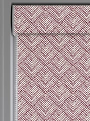 Red Drawn Geo Made to Measure Roller Blind - Image 4 of 6