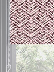 Red Drawn Geo Made to Measure Roller Blind - Image 5 of 6