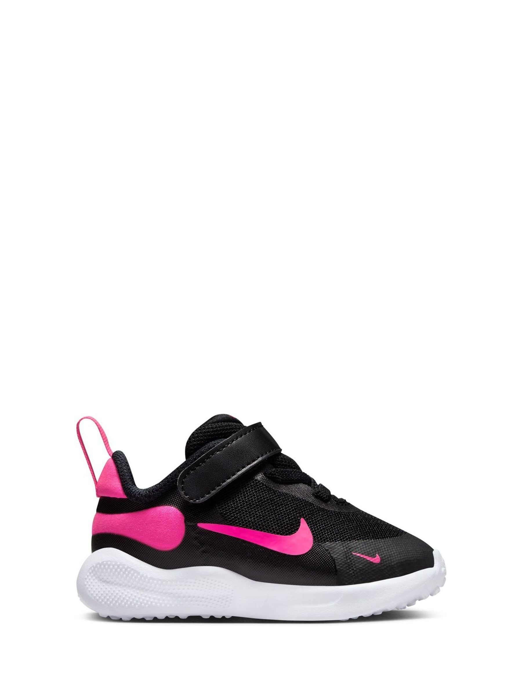 Buy Nike Black Pink Infant Revolution 7 Trainers from Next Luxembourg