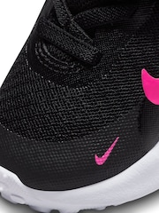 Nike Black/Pink Infant Revolution 7 Trainers - Image 10 of 11