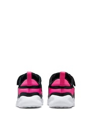 Nike Black/Pink Infant Revolution 7 Trainers - Image 7 of 11