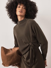 Mint Velvet Green 2-In-1 Midi Dress - Image 4 of 8