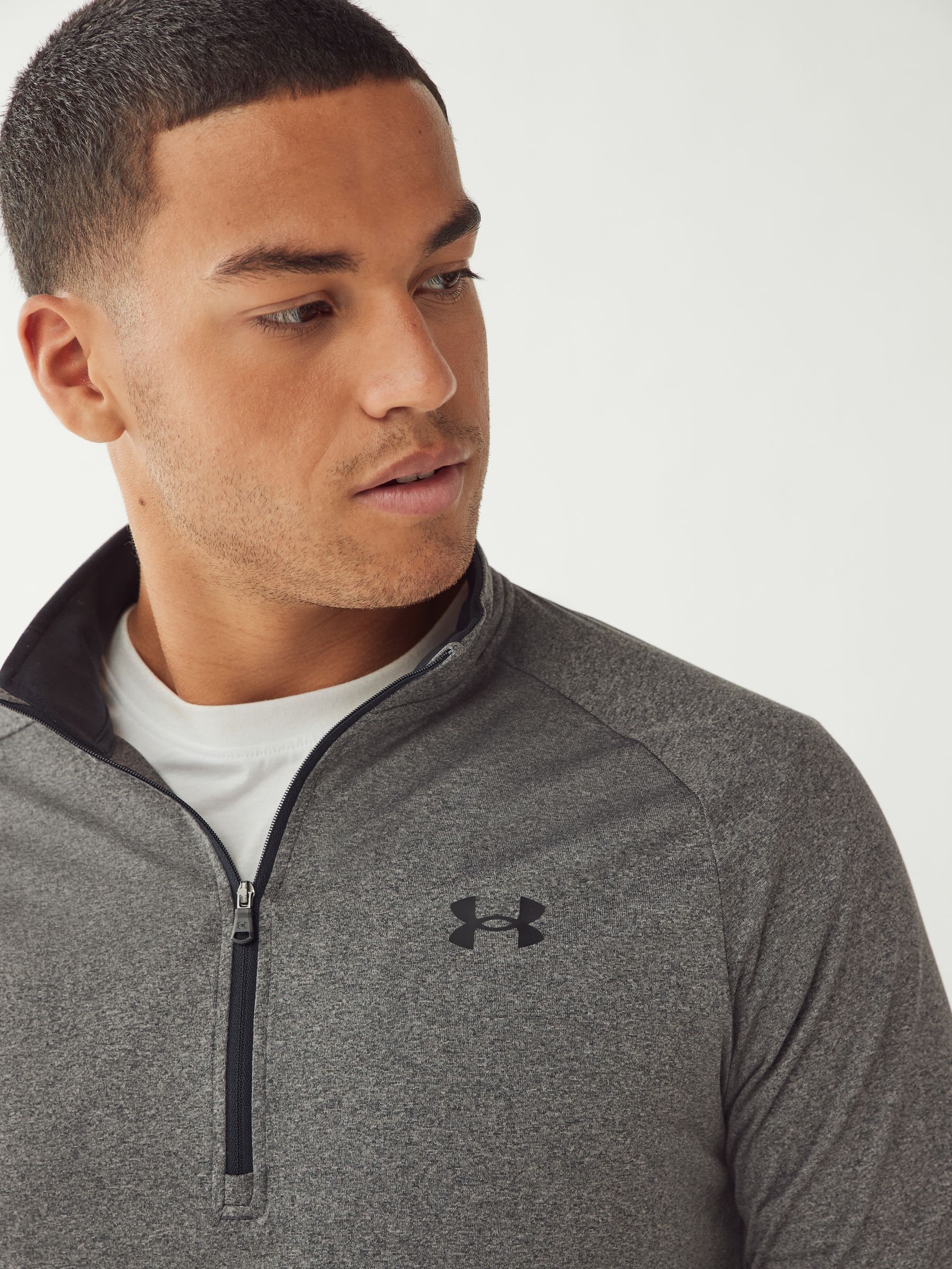 Buy Under Armour Grey Fleece Quarter Zip Sweatshirt from Next USA