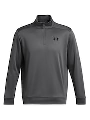 Under Armour Grey Fleece Quarter Zip Sweatshirt - Image 5 of 6