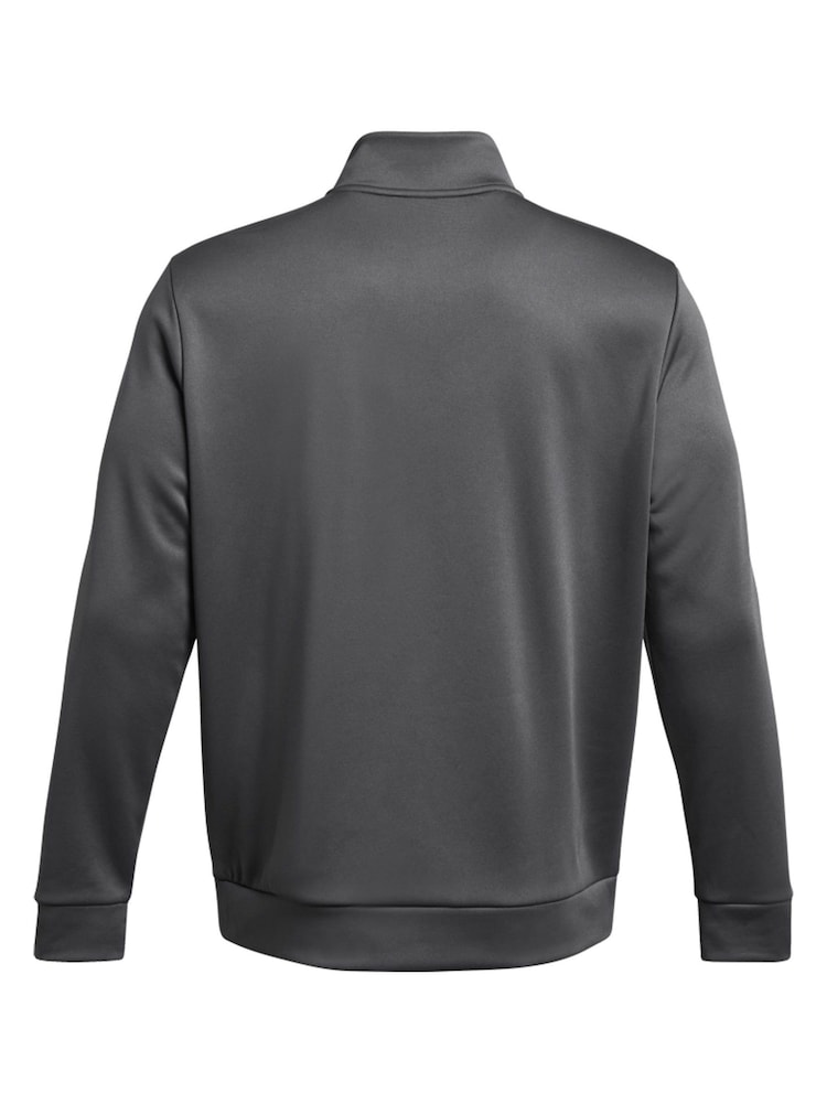 Under Armour Grey Fleece Quarter Zip Sweatshirt - Image 6 of 6