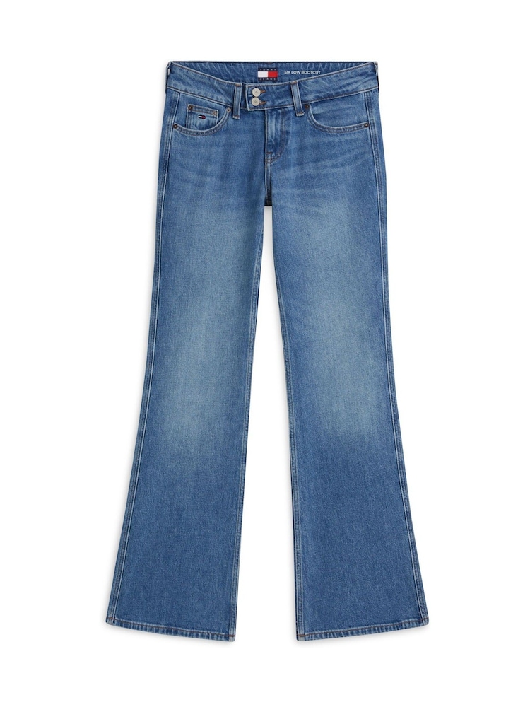 Tommy Jeans Blue Faded Low Rise Bootcut Jeans - Image 5 of 5 Tommy Jeans Blue Faded Low Rise Bootcut Jeans - Image 5 of 5