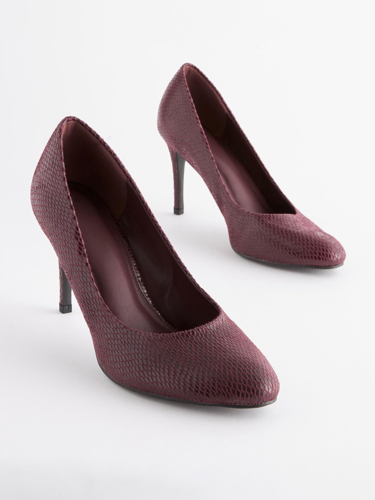 Berry Red Extra Wide Fit Forever Comfort® Round Toe Court Shoes - Image 1 of 5