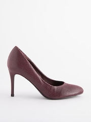 Berry Red Extra Wide Fit Forever Comfort® Round Toe Court Shoes - Image 2 of 5