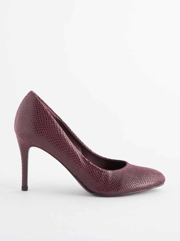 Berry Red Extra Wide Fit Forever Comfort® Round Toe Court Shoes - Image 2 of 5