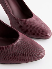 Berry Red Extra Wide Fit Forever Comfort® Round Toe Court Shoes - Image 3 of 5