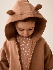 Brown Longline Zip Through 3 Piece Set (3mths-7yrs) - Image 5 of 10