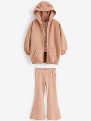 Brown Longline Zip Through 3 Piece Set (3mths-7yrs) - Image 7 of 10