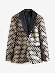 Gold EDIT Slim Jacquard Blazer - Image 13 of 18