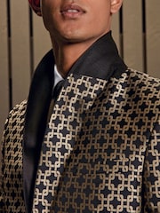 Gold EDIT Slim Jacquard Blazer - Image 5 of 18