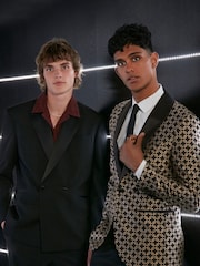 Gold EDIT Slim Jacquard Blazer - Image 7 of 18