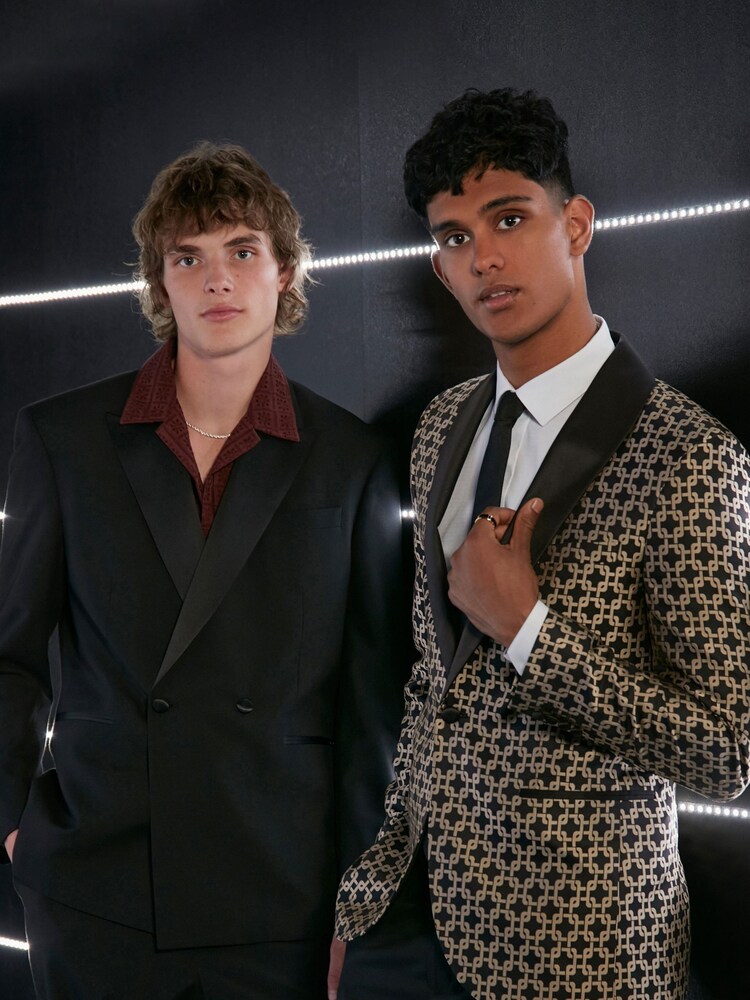 Gold EDIT Slim Jacquard Blazer - Image 7 of 18