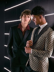 Gold EDIT Slim Jacquard Blazer - Image 9 of 18