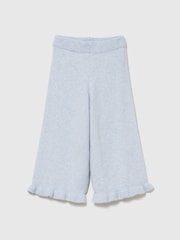 Gap Light Blue CashSoft Ruffle Wide-Leg Trousers (6mths-5yrs) - Image 2 of 4