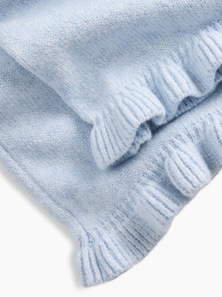 Gap Light Blue CashSoft Ruffle Wide-Leg Trousers (6mths-5yrs) - Image 4 of 4 Gap Light Blue CashSoft Ruffle Wide-Leg Trousers (6mths-5yrs) - Image 4 of 4