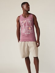 Multi Pastel 3 Pack Summer Front Print Graphic Vests - Image 2 of 7