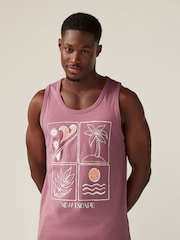 Multi Pastel 3 Pack Summer Front Print Graphic Vests - Image 3 of 7