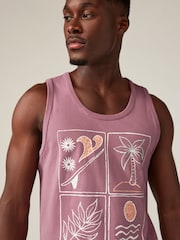 Multi Pastel 3 Pack Summer Front Print Graphic Vests - Image 4 of 7