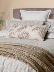 Bedeck of Belfast Charcoal Osanna Avita 180TC 100% Cotton Square Pillowcase Pair - Image 1 of 4