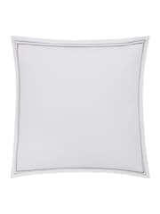 Bedeck of Belfast Charcoal Osanna Avita 180TC 100% Cotton Square Pillowcase Pair - Image 2 of 4