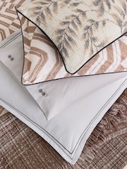 Bedeck of Belfast Charcoal Osanna Avita 180TC 100% Cotton Square Pillowcase Pair - Image 4 of 4