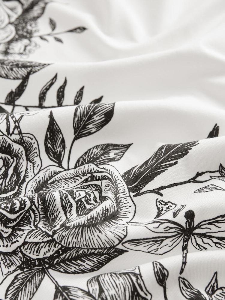 White/Black/Khaki 100% Cotton Graphic Print T-Shirts 3 Pack - Image 12 of 12