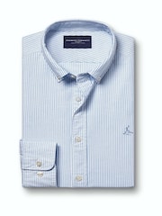Zils - Charles Tyrwhitt pogājams, elastīgs, mazgāts, klasiska piegriezuma Oxford krekls - Attēls 5 no 7