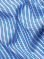 Albastru - Cămașă stretch cu croi clasic prespălat și nasturi poplin Charles Tyrwhitt Dungă - Imaginea 8 din 8