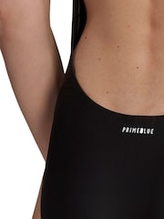 adidas Black Classic 3-Stripes Swimsuit - Image 5 of 6