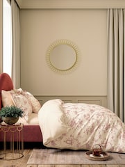 V&A Red Garden of Love Floral Duvet Cover & Pillowcase Set - Image 2 of 5