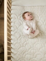 Laura Ashley Cream Sailor Collar 100% Cotton Sleepsuit - Image 5 of 6