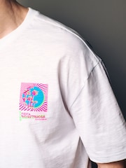 White Ibiza 100% Cotton Back Print Beach Graphic T-Shirt - Image 4 of 9