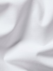 Charles Tyrwhitt White Regular Fit Plain Button-Down Stretch Washed Oxford Shirt - Image 8 of 8