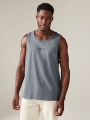 Black/White/Blue 3 Pack Summer Front Print Graphic Vests - Image 4 of 13