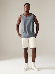 Black/White/Blue 3 Pack Summer Front Print Graphic Vests - Image 6 of 13