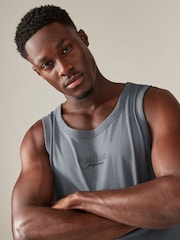 Black/White/Blue 3 Pack Summer Front Print Graphic Vests - Image 8 of 13